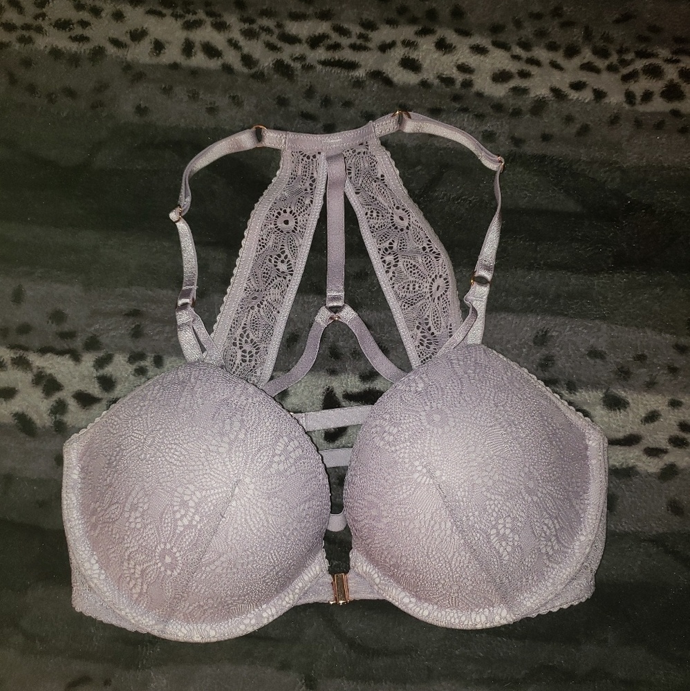 Victoria's Secret purple lilac harness pushup bra
